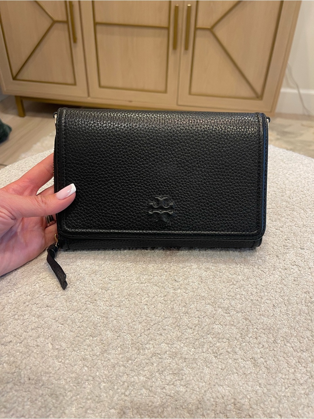 Tory Burch Black Leather Crossbody Bag